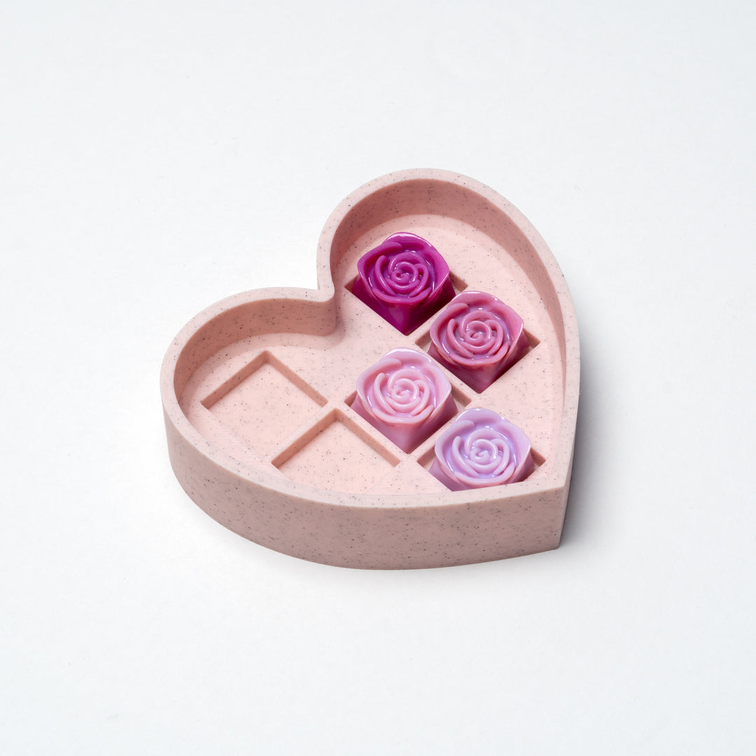 Candy Heart Artisan Keycap Storage Box