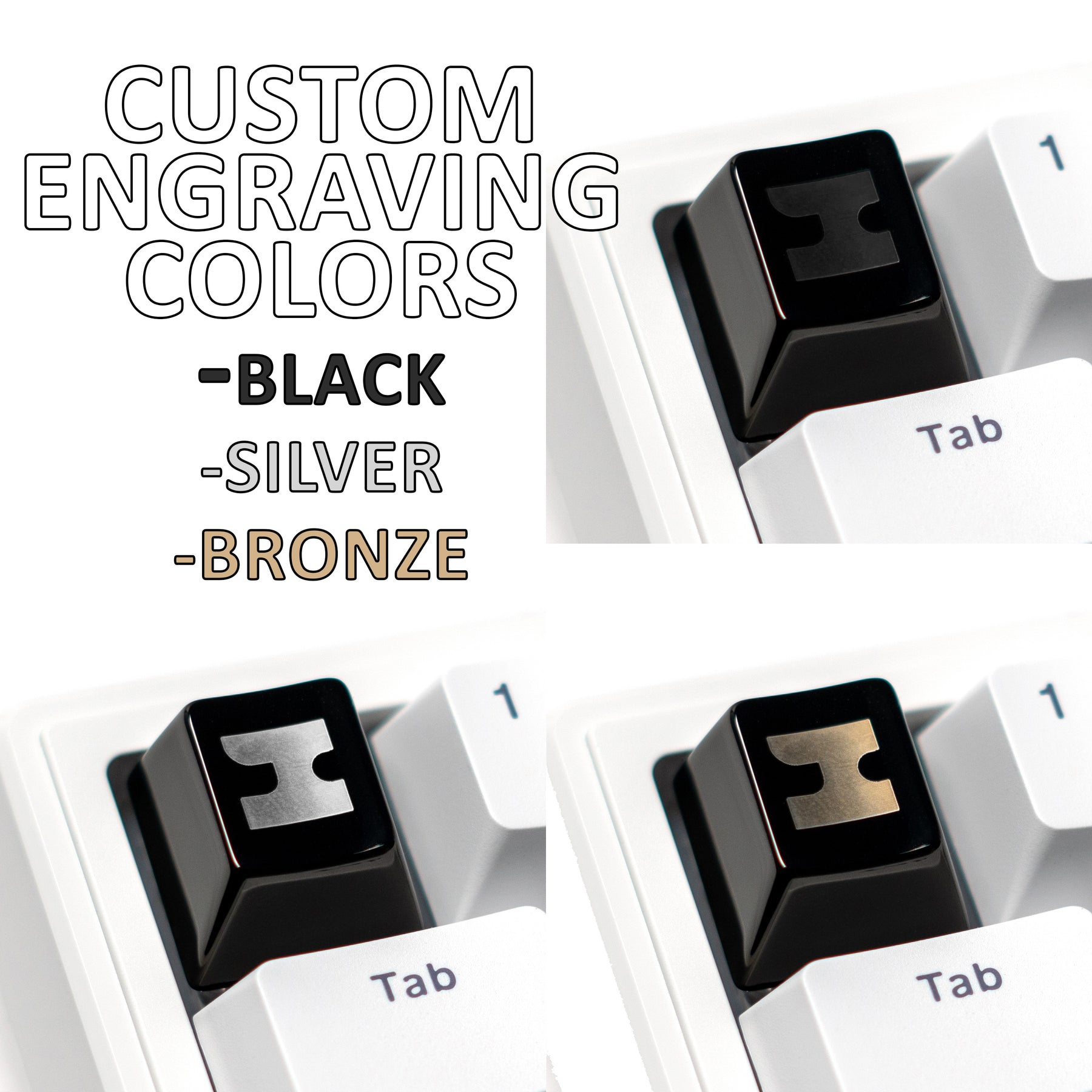 Custom Engraved Steel Keycaps – Capsmiths Inc.