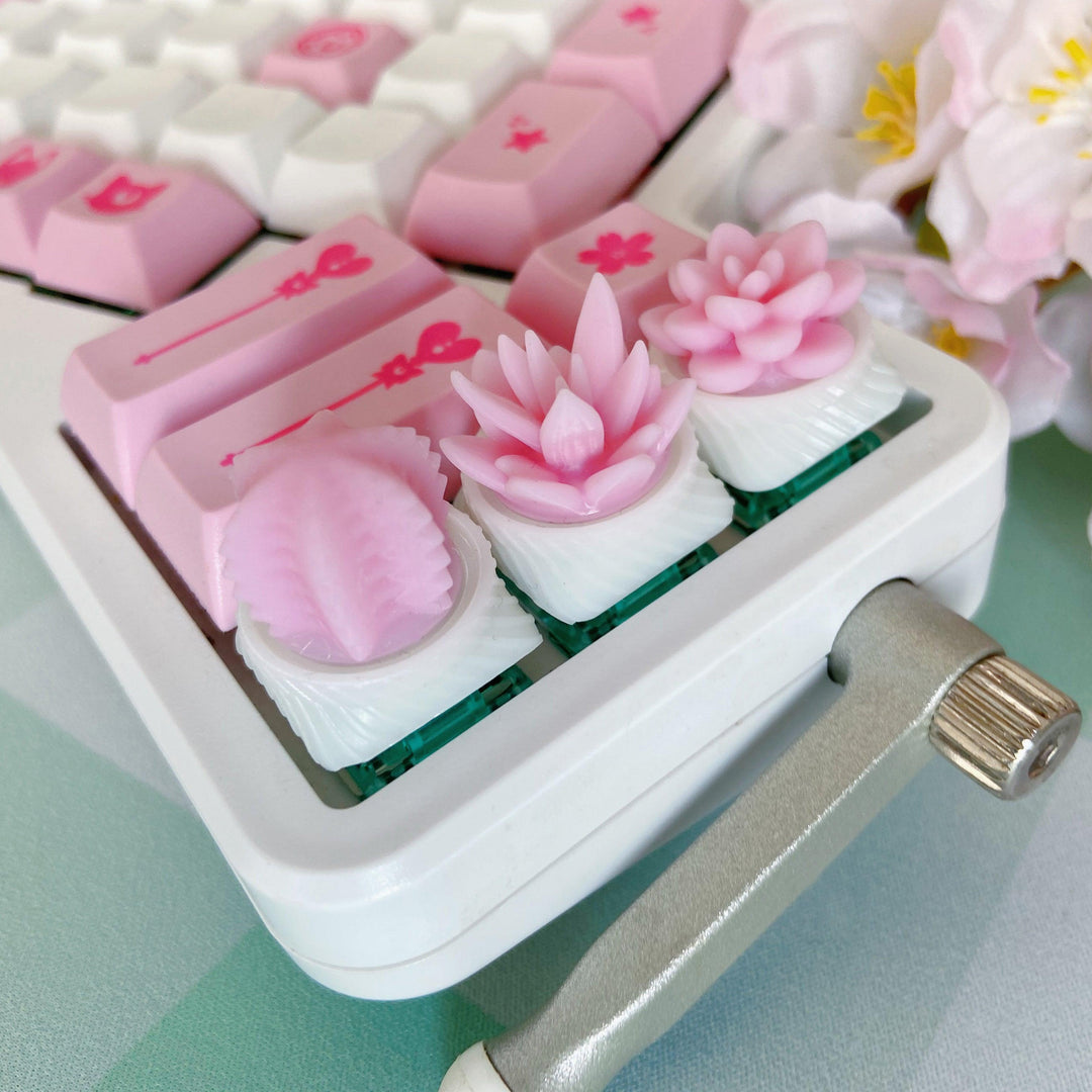 succulent keyboard Succulent Keycap Aloe / Mint